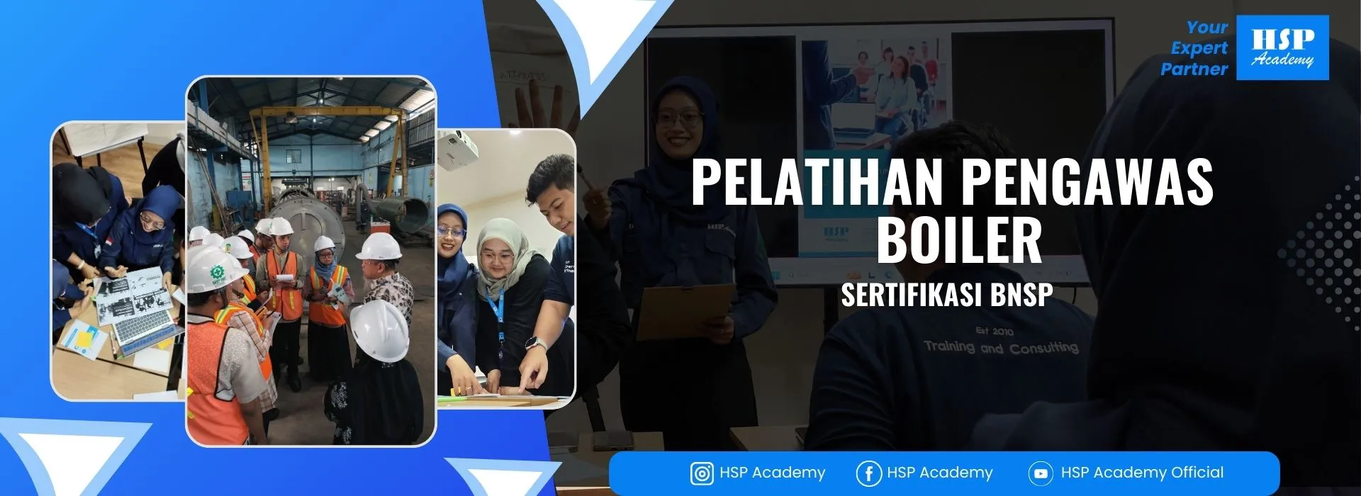 Pelatihan PENGAWAS OPERASI BOILER di HSP Academy