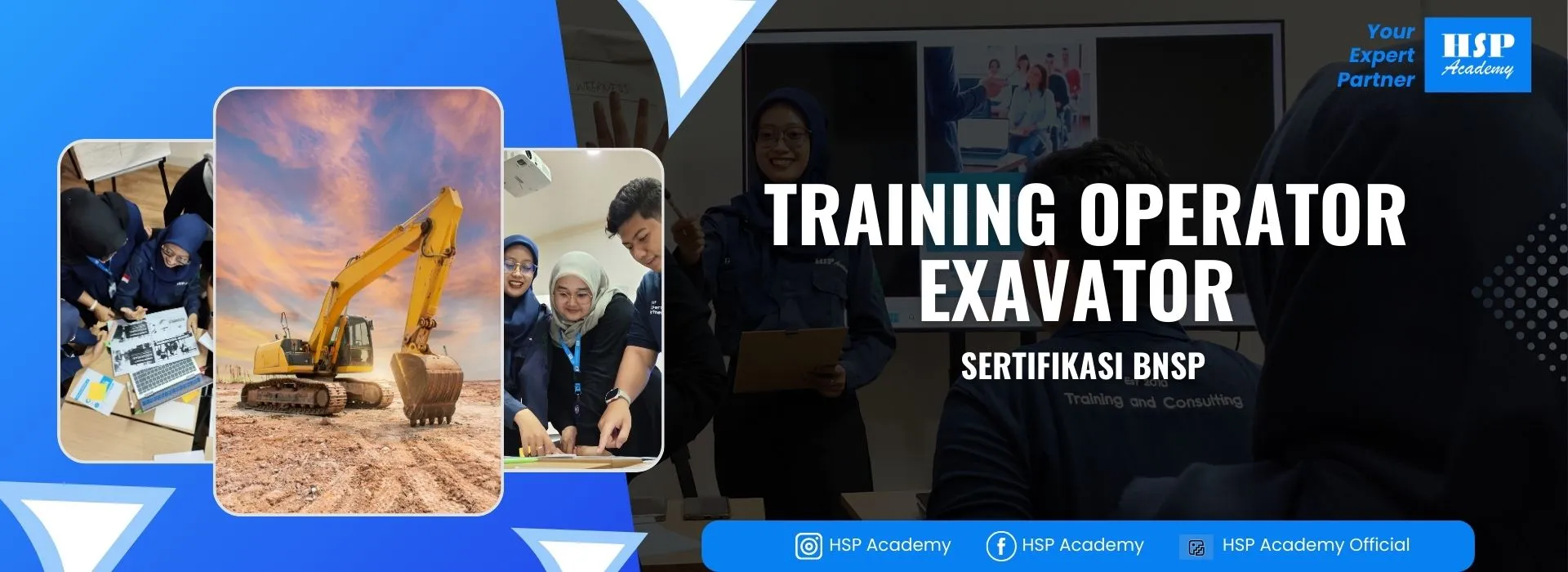 Pelatihan TRAINING OPERATOR EXAVATOR di HSP Academy
